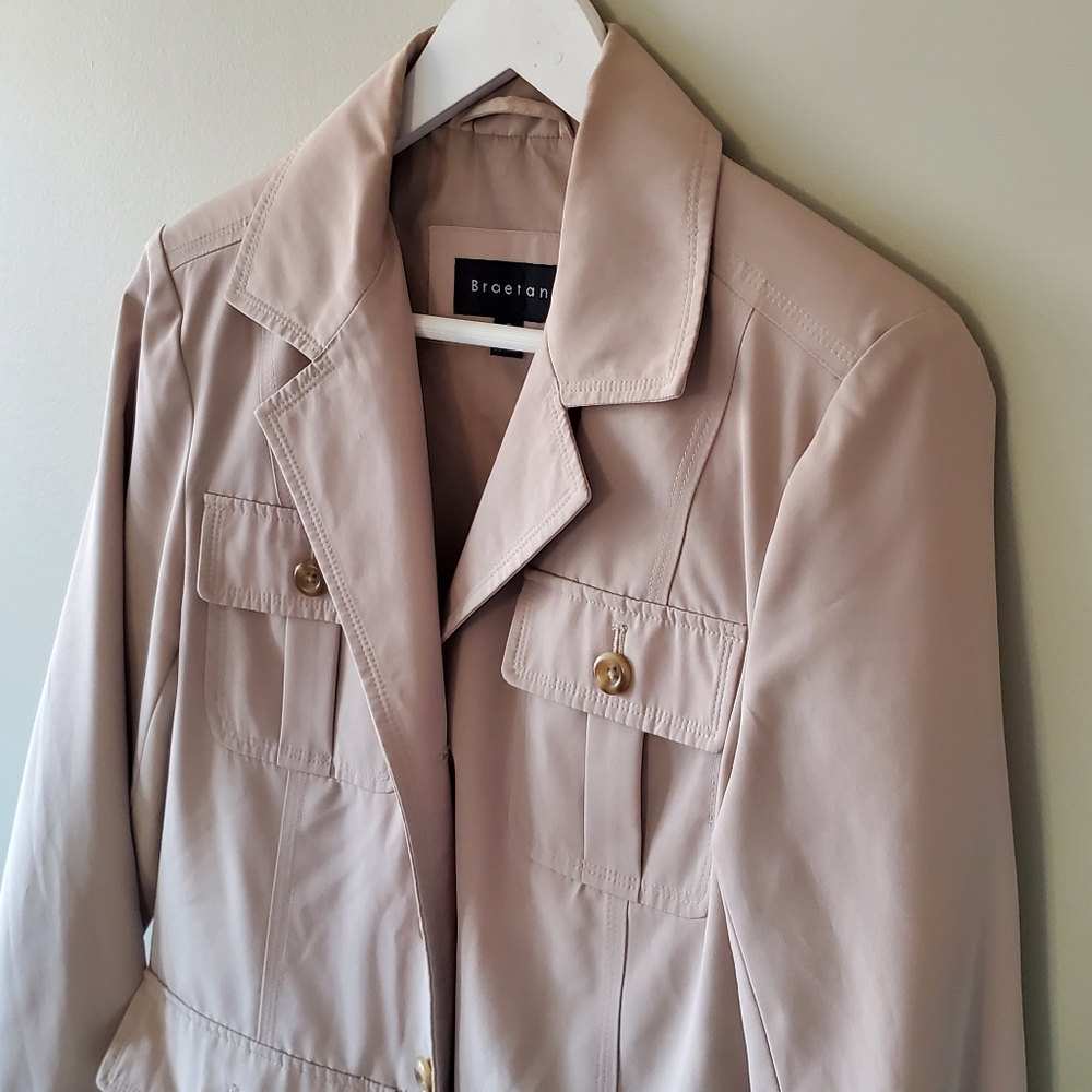 Braetan S 90s Old Money Timeless Contemporary Parisian Utility Safari Jacket - Picture 6 of 13